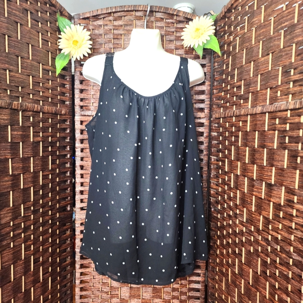 Lane Bryant Cami Tank Top  Strap Black   good condition
